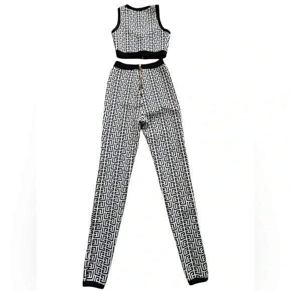 2  pieces 70’s monogram zipper ensemble size XS - Picture 4 of 8